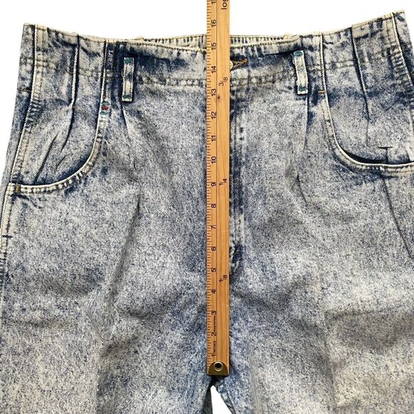 Vintage Lee 1980s Acid Wash High-rise Mom Jeans Women Size 18 Tapered Grunge - Picture 5 of 16